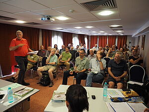 Georg Frank (A) presenting at AGM Sibiu