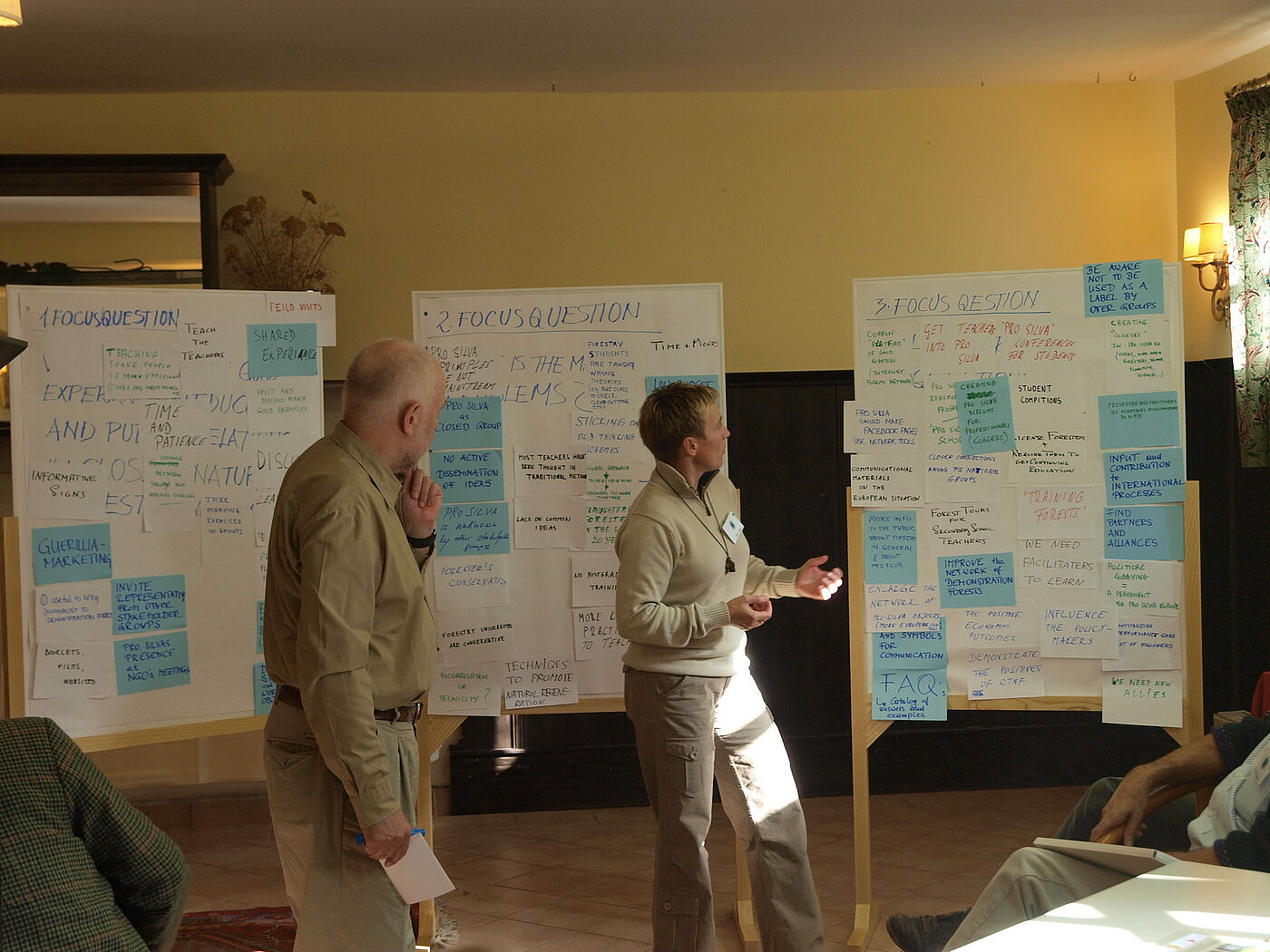 intensive workshop discussions